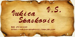 Vukica Spasković vizit kartica